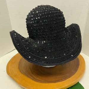 Island Planet Sequined Woven Sunhat